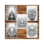 Carti si Birotica - Carti - Carti pentru copii - Carti de colorat - Carte de colorat pentru adulti, 45 de ilustratii, Halloween, 96 pagini, A5 - Infinity.ro