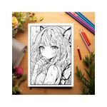 Carti si Birotica - Carti - Carti pentru copii - Carti de colorat - Carte de colorat pentru adulti, 45 de ilustratii, Anime Fairies - Volumul III, 96 pagini, A5 - Infinity.ro