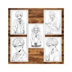 Carti si Birotica - Carti - Carti pentru copii - Carti de colorat - Carte de colorat pentru adulti, 50 de ilustratii Anime School Life, 106 pagini, A5 - Infinity.ro
