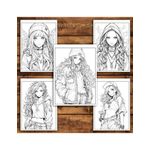 Carti si Birotica - Carti - Carti pentru copii - Carti de colorat - Carte de colorat pentru adulti, 50 de ilustratii Anime Stoner Girls, 106 pagini, A5 - Infinity.ro
