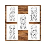 Carti si Birotica - Carti - Carti pentru copii - Carti de colorat - Carte de colorat pentru adulti, 50 de ilustratii Chibi Street Boys, 106 pagini, A5 - Infinity.ro