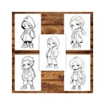 Carti si Birotica - Carti - Carti pentru copii - Carti de colorat - Carte de colorat pentru adulti, 50 de ilustratii Chibi Street Boys, 106 pagini, A5 - Infinity.ro