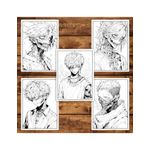 Carti si Birotica - Carti - Carti pentru copii - Carti de colorat - Carte de colorat pentru adulti, 50 de ilustratii Anime Zombie Boys, 106 pagini, A5 - Infinity.ro
