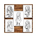 Carti si Birotica - Carti - Carti pentru copii - Carti de colorat - Carte de colorat pentru adulti, 50 de ilustratii Chibi Elf Girls, 106 pagini, A5 - Infinity.ro