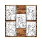 Carti si Birotica - Carti - Carti pentru copii - Carti de colorat - Carte de colorat pentru adulti, 50 de ilustratii Pirate Girls, 106 pagini, A5 - Infinity.ro