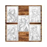 Carti si Birotica - Carti - Carti pentru copii - Carti de colorat - Carte de colorat pentru adulti, 50 de ilustratii Pirate Girls, 106 pagini, A5 - Infinity.ro