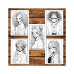 Carti si Birotica - Carti - Carti pentru copii - Carti de colorat - Carte de colorat pentru adulti, 50 de ilustratii Sassy Elf Girls - Volumul I, 106 pagini, A5 - Infinity.ro