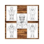 Carti si Birotica - Carti - Carti pentru copii - Carti de colorat - Carte de colorat pentru adulti, 50 de ilustratii, Anime Angel Boys, 106 pagini, A5 - Infinity.ro
