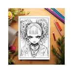 Carti si Birotica - Carti - Carti pentru copii - Carti de colorat - Carte de colorat pentru adulti, 50 de ilustratii, Anime Bad Teens - Volumul I, 106 pagini, A5 - Infinity.ro