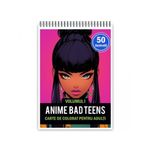 Carti si Birotica - Carti - Carti pentru copii - Carti de colorat - Carte de colorat pentru adulti, 50 de ilustratii, Anime Bad Teens - Volumul I, 106 pagini, A5 - Infinity.ro