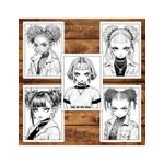 Carti si Birotica - Carti - Carti pentru copii - Carti de colorat - Carte de colorat pentru adulti, 50 de ilustratii, Anime Bad Teens - Volumul I, 106 pagini, A5 - Infinity.ro