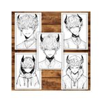 Carti si Birotica - Carti - Carti pentru copii - Carti de colorat - Carte de colorat pentru adulti, 50 de ilustratii, Anime Devil Boys, 106 pagini, A5 - Infinity.ro
