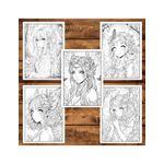 Carti si Birotica - Carti - Carti pentru copii - Carti de colorat - Carte de colorat pentru adulti, 50 de ilustratii, Anime Fairies - Volumul I, 106 pagini, A5 - Infinity.ro