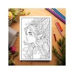 Carti si Birotica - Carti - Carti pentru copii - Carti de colorat - Carte de colorat pentru adulti, 50 de ilustratii, Anime Fairies - Volumul I, 106 pagini, A5 - Infinity.ro