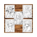 Carti si Birotica - Carti - Carti pentru copii - Carti de colorat - Carte de colorat pentru adulti, 50 de ilustratii, Anime Fairies - Volumul I, 106 pagini, A5 - Infinity.ro