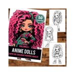 Carti si Birotica - Carti - Carti pentru copii - Carti de colorat - Carte de colorat pentru adulti, 50 de ilustratii, Anime Dolls - Volumul I, 106 pagini, A5 - Infinity.ro
