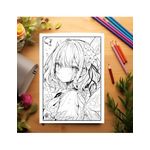 Carti si Birotica - Carti - Carti pentru copii - Carti de colorat - Carte de colorat pentru adulti, 50 de ilustratii, Anime Fairies - Volumul II, 106 pagini, A5 - Infinity.ro