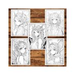 Carti si Birotica - Carti - Carti pentru copii - Carti de colorat - Carte de colorat pentru adulti, 50 de ilustratii, Anime Fairies - Volumul II, 106 pagini, A5 - Infinity.ro