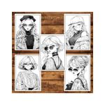 Carti si Birotica - Carti - Carti pentru copii - Carti de colorat - Carte de colorat pentru adulti, 50 de ilustratii, Anime Fashion Girls, 106 pagini, A5 - Infinity.ro