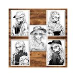Carti si Birotica - Carti - Carti pentru copii - Carti de colorat - Carte de colorat pentru adulti, 50 de ilustratii, Anime Fashion Girls, 106 pagini, A5 - Infinity.ro