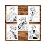 Carti si Birotica - Carti - Carti pentru copii - Carti de colorat - Carte de colorat pentru adulti, 50 de ilustratii, Anime Fashion Boys, 106 pagini, A5 - Infinity.ro