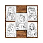 Carti si Birotica - Carti - Carti pentru copii - Carti de colorat - Carte de colorat pentru adulti, 50 de ilustratii, Anime Princesses - Volumul II, 106 pagini, A5 - Infinity.ro