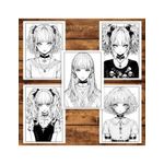 Carti si Birotica - Carti - Carti pentru copii - Carti de colorat - Carte de colorat pentru adulti, 50 de ilustratii, Anime Pastel Goth Girls, 106 pagini, A5 - Infinity.ro