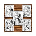 Carti si Birotica - Carti - Carti pentru copii - Carti de colorat - Carte de colorat pentru adulti, 50 de ilustratii, Anime Goth Girls, 106 pagini, A5 - Infinity.ro