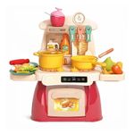 Jucarii, Copii si Bebe - Jucarii si jocuri - Jucarii de rol - Bucatarii copii - Set Bucatarie de jucarie pentru copii, cu sunete si lumini, 27 piese, 3+, multicolor - Infinity.ro