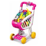 Jucarii, Copii si Bebe - Jucarii si jocuri - Jucarii de rol - Set joaca supermarket - Carucior de cumparaturi pentru copii, cu sunete si lumini, 42 piese, 3+, multicolor - Infinity.ro