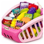 Jucarii, Copii si Bebe - Jucarii si jocuri - Jucarii de rol - Set joaca supermarket - Carucior de cumparaturi pentru copii, cu sunete si lumini, 42 piese, 3+, multicolor - Infinity.ro