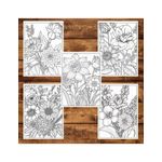 Carti si Birotica - Carti - Carti pentru copii - Carti de colorat - Carte de colorat pentru adulti, 50 de ilustratii, Aranjamente Florale - Volumul II, 106 pagini, A5 - Infinity.ro