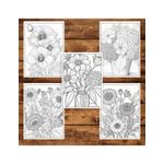Carti si Birotica - Carti - Carti pentru copii - Carti de colorat - Carte de colorat pentru adulti, 50 de ilustratii, Aranjamente Florale - Volumul II, 106 pagini, A5 - Infinity.ro