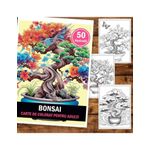 Carti si Birotica - Carti - Carti pentru copii - Carti de colorat - Carte de colorat pentru adulti, 50 de ilustratii, Bonsai, 106 pagini, A5 - Infinity.ro