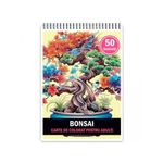Carti si Birotica - Carti - Carti pentru copii - Carti de colorat - Carte de colorat pentru adulti, 50 de ilustratii, Bonsai, 106 pagini, A5 - Infinity.ro