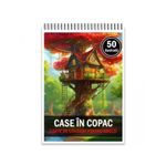 Carti si Birotica - Carti - Carti pentru copii - Carti de colorat - Carte de colorat pentru adulti, 50 de ilustratii, Case in copac, 106 pagini, A5 - Infinity.ro