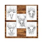 Carti si Birotica - Carti - Carti pentru copii - Carti de colorat - Carte de colorat pentru adulti, 50 de ilustratii, Cranii Florale, 106 pagini, A5 - Infinity.ro