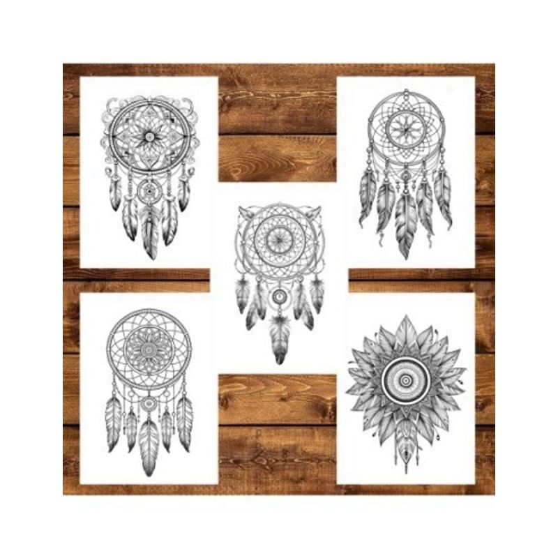 Carti si Birotica - Carti - Carti pentru copii - Carti de colorat - Carte de colorat pentru adulti, 50 de ilustratii, Dreamcatcher - Volumul I, 106 pagini, A5 - Infinity.ro