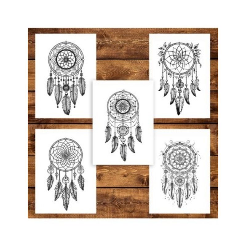 Carti si Birotica - Carti - Carti pentru copii - Carti de colorat - Carte de colorat pentru adulti, 50 de ilustratii, Dreamcatcher - Volumul I, 106 pagini, A5 - Infinity.ro
