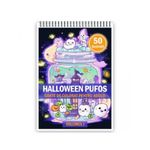 Carti si Birotica - Carti - Carti pentru copii - Carti de colorat - Carte de colorat pentru adulti, 50 de ilustratii, Halloween pufos - Volumul I, 106 pagini, A5 - Infinity.ro