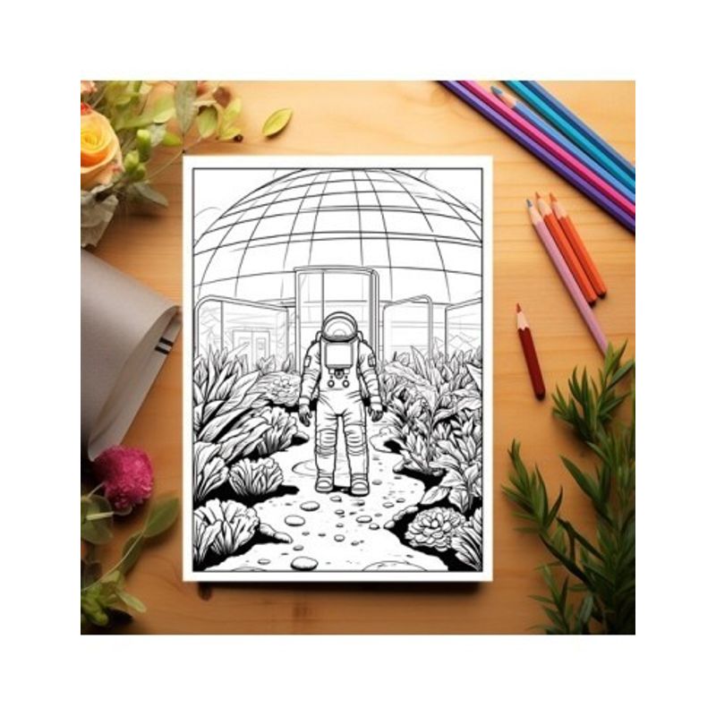 Carti si Birotica - Carti - Carti pentru copii - Carti de colorat - Carte de colorat pentru adulti, 50 de ilustratii, Gardens of the Galaxy, 106 pagini, A5 - Infinity.ro
