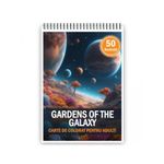 Carti si Birotica - Carti - Carti pentru copii - Carti de colorat - Carte de colorat pentru adulti, 50 de ilustratii, Gardens of the Galaxy, 106 pagini, A5 - Infinity.ro