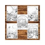 Carti si Birotica - Carti - Carti pentru copii - Carti de colorat - Carte de colorat pentru adulti, 50 de ilustratii, Gardens of the Galaxy, 106 pagini, A5 - Infinity.ro