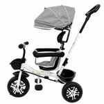 Jucarii, Copii si Bebe - Jucarii si jocuri - Jucarii de exterior - Triciclete - Tricicleta Evolutiva KD-X06 pentru copii, cu scaun rotativ 360°, pozitie de somn si roti din cauciuc, 9 luni – 6 ani, gri - Infinity.ro