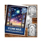 Carti si Birotica - Carti - Carti pentru copii - Carti de colorat - Carte de colorat pentru adulti, 50 de ilustratii, O lume noua, 106 pagini, A5 - Infinity.ro
