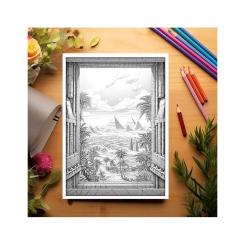 Carti si Birotica - Carti - Carti pentru copii - Carti de colorat - Carte de colorat pentru adulti, 50 de ilustratii, O lume noua, 106 pagini, A5 - Infinity.ro
