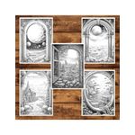 Carti si Birotica - Carti - Carti pentru copii - Carti de colorat - Carte de colorat pentru adulti, 50 de ilustratii, O lume paralela, 106 pagini, A5 - Infinity.ro