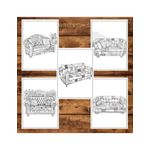 Carti si Birotica - Carti - Carti pentru copii - Carti de colorat - Carte de colorat pentru adulti, 50 de ilustratii, Patchwork, 106 pagini, A5 - Infinity.ro