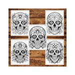 Carti si Birotica - Carti - Carti pentru copii - Carti de colorat - Carte de colorat pentru adulti, 50 de ilustratii, Sugar Skulls - Volumul I, 106 pagini, A5 - Infinity.ro