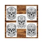 Carti si Birotica - Carti - Carti pentru copii - Carti de colorat - Carte de colorat pentru adulti, 50 de ilustratii, Sugar Skulls - Volumul I, 106 pagini, A5 - Infinity.ro